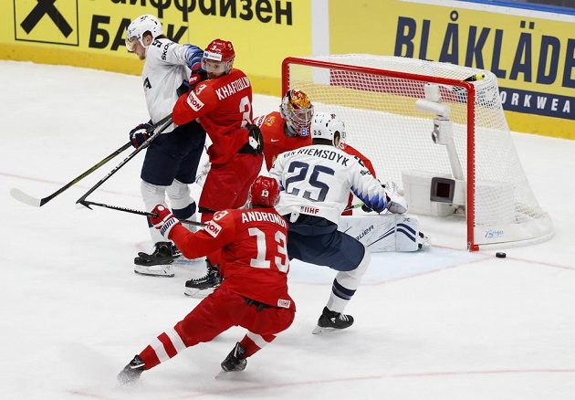 Hokejisté Ruska byli proti Spojeným státům v první třetině lepším týmem