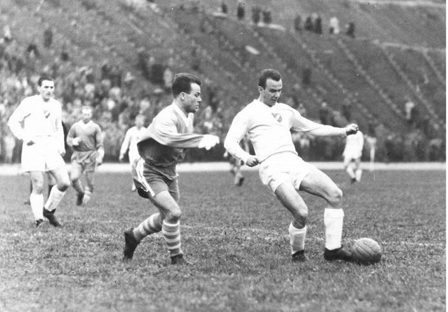 Momentka ze zápasu s fotbalisty Ústí nad Labem.