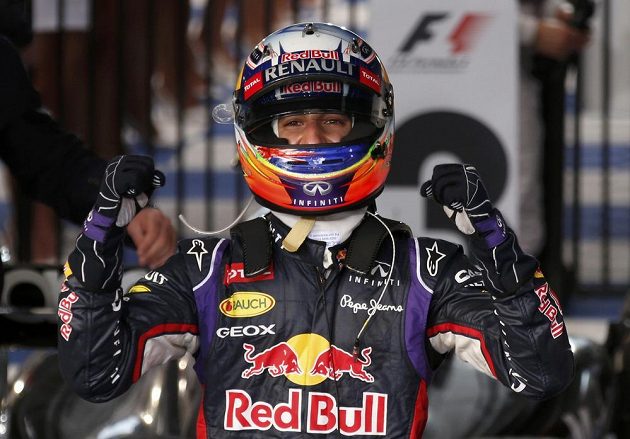 Australan Daniel Ricciardo si při premiéře v týmu Red Bull dojel před domácím publikem pro druhé místo.