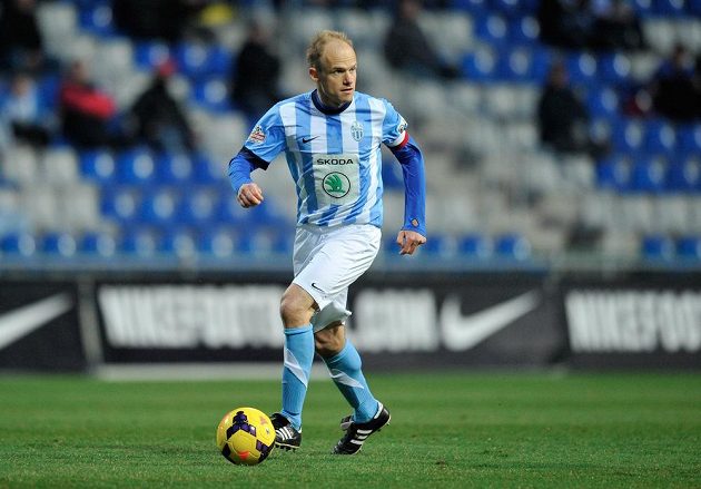 Mladoboleslavský záložník David Jarolím v utkání 20. kola Gambrinus ligy s Duklou Praha.