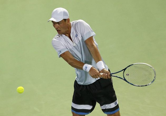 Berdych usiloval v Dubaji ve finále proti Rogeru Federerovi o druhý turnajový titul v řadě.