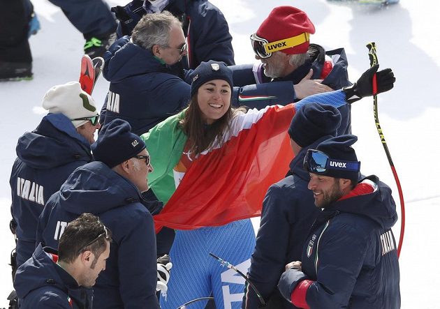 Královnou olympijského sjezdu v Pchjongčchangu je italská lyžařka Sofia Goggiaová.