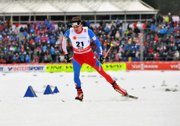 Lukáš Bauer obsadil sedmé místo v závodu na 15 kilometrů volnou technikou při MS ve Falunu.