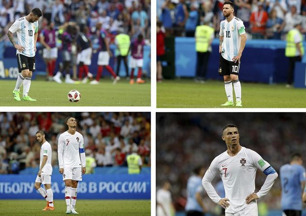 Konec pěkně v tichosti. Největší hvězdy současného fotbalu na MS dohrály v osmifinále. S šampionátem se rozloučil Portugalec Cristiano Ronaldo i Argentinec Lionel Messi.