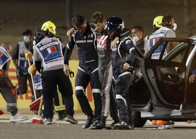 The Bahrain Formula One Grand Prix was suspended shortly after the start following the horrific accident of Romain Grosjean