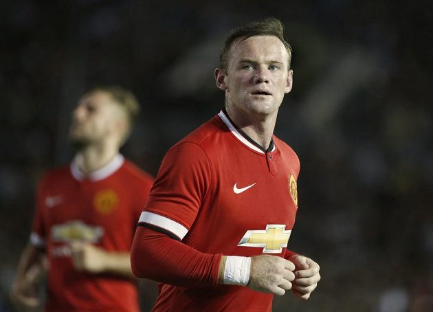 Útočník Manchesteru United Wayne Rooney rozvlnil síť Los Angeles hned dvakrát.