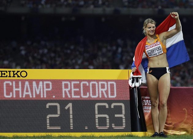 Sprinterka Dafne Schippersová zaběhla evropský rekord 21,63, což je také třetí nejlepší čas v historii sprintu na 200 metrů.