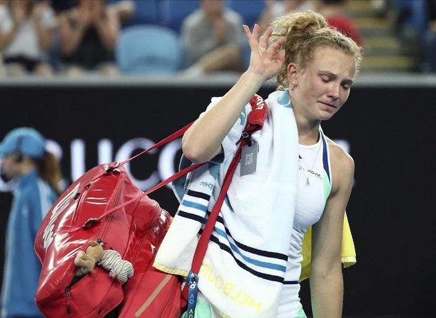 Kateřina Siniaková se rozloučila se soutěží v singlu na Australian Open velice záhy.