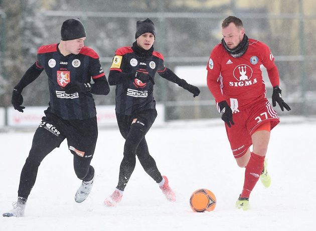 Zleva Jiří Bederka a Petr Schwarz, oba z Hradce Králové, a Jakub Řezníček z Olomouce.