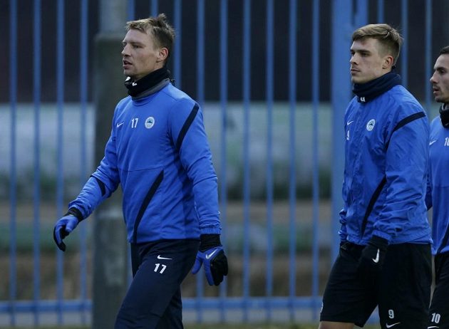 Zimní liberecké posily Jan Rajnoch (vlevo) a Jevgen Budnik budou nachystány na Alkmaar.
