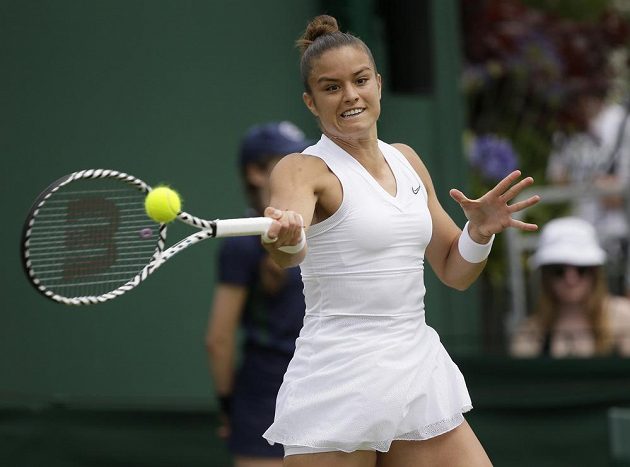 Řecká tenistka Maria Sakkariová ve druhém kole Wimbledonu nastoupila proti Marii Bouzkové.