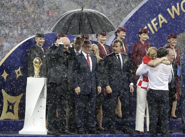 Sportovní fotografie roku 2018 - zvláštní cena poroty: Putin po MS v Rusku 2018 (foto ze série). Autor: Petr Josek.