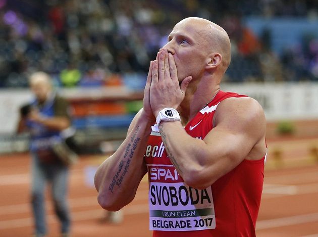 Petr Svoboda, bronzový medailista z halového mistrovství Evropy v Bělehradě.