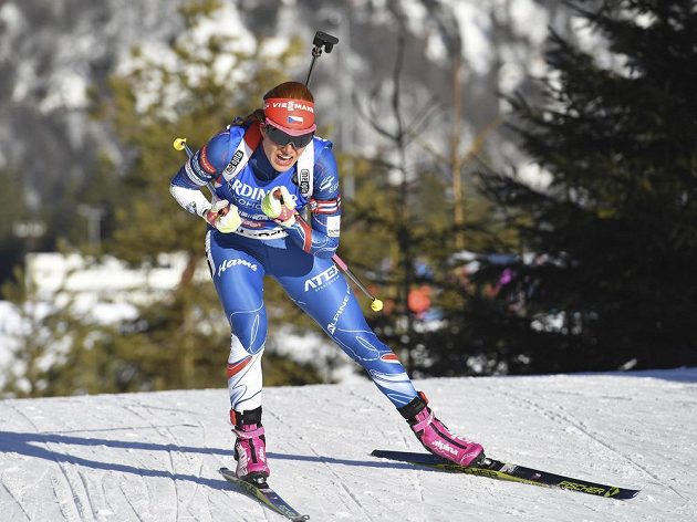 Česká biatlonistka Gabriela Koukalová vyhrála na mistrovství světa v Hochfilzenu sprint.