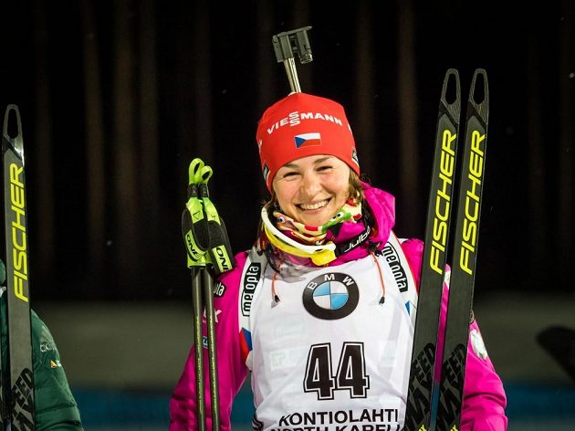 Veronika Vítková při SP v Kontiolahti.