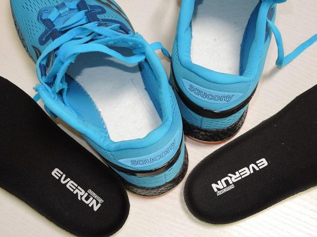 Běžecké boty Saucony Freedom ISO: Systém vložek je zdvojený - spodní je pevně vlepená.