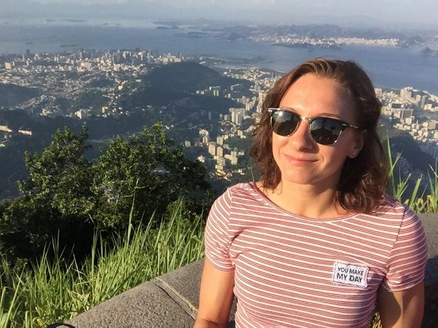 Ve volném čase si Barbora Závadová prohledla dějiště olympiády i z nadhledu.
