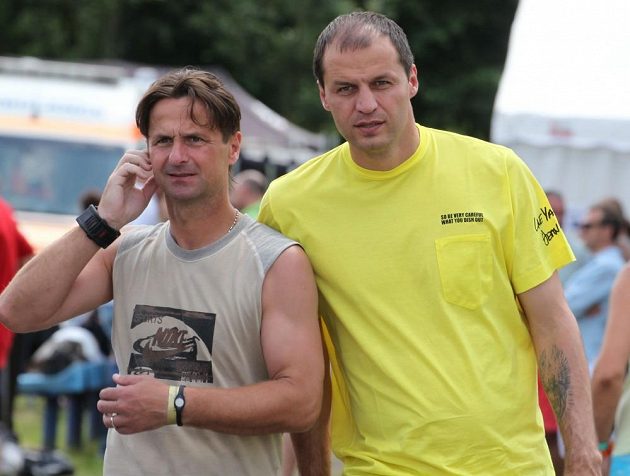 Jiří Novotný a Vratislav Lokvenc na turnaji v Lipencích