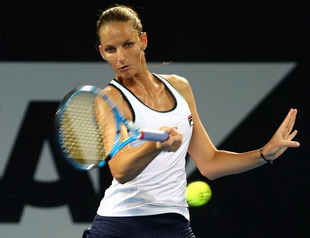 Karolína Plíšková si ve čtvrtfinále v Brisbane zahrála s domácí Ajlou Tomljanovicovou.