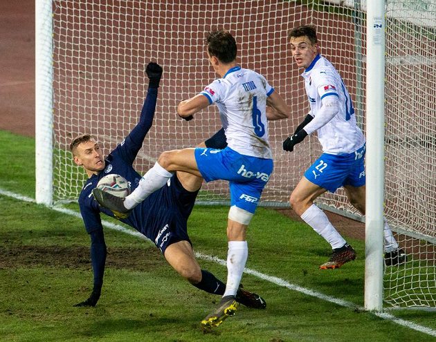 Zleva Jan Kalabiška ze Slovácka, Daniel Tetour z Ostravy a Filip Kaloč z Ostravy.