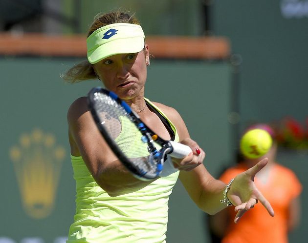 Česká tenistka Denisa Allertová porazila v Indian Wells Němku Angelique Kerberovou.