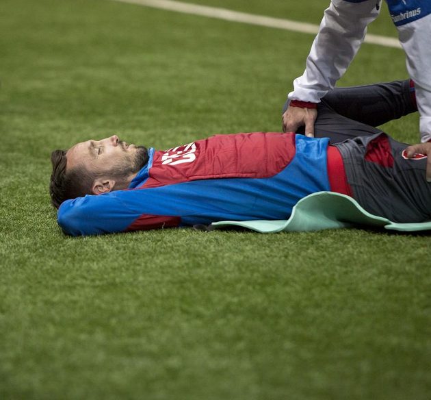 Tomáš Sivok na umělce v kazašské Astaně.