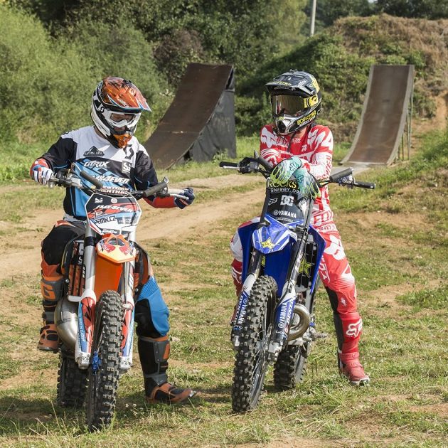 Martin Koreň a Libor Podmol v přestávce mezi triky.