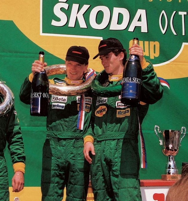 Josef Kopecký se synem Janem v dobách společného působení v Octavia Cupu.