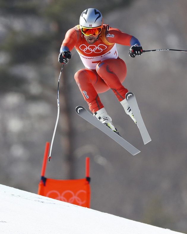 Norský reprezentant Aksel Lund Svindal patřil mezi favority olympijského sjezdu a tuto roli naplno potvrdil.