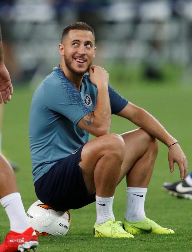 Belgický fotbalista Eden Hazard je před finále Evropské ligy dobře naladěný.