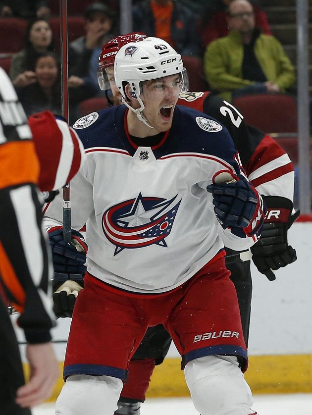 Útočník Columbusu Blue Jackets Lukáš Sedlák se v NHL trefil proti Tampě (ilustrační foto).