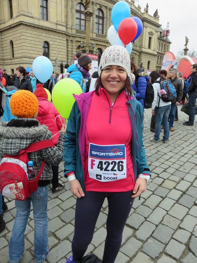 Dana Müller při pražském půlmaratónu 28. března 2015.