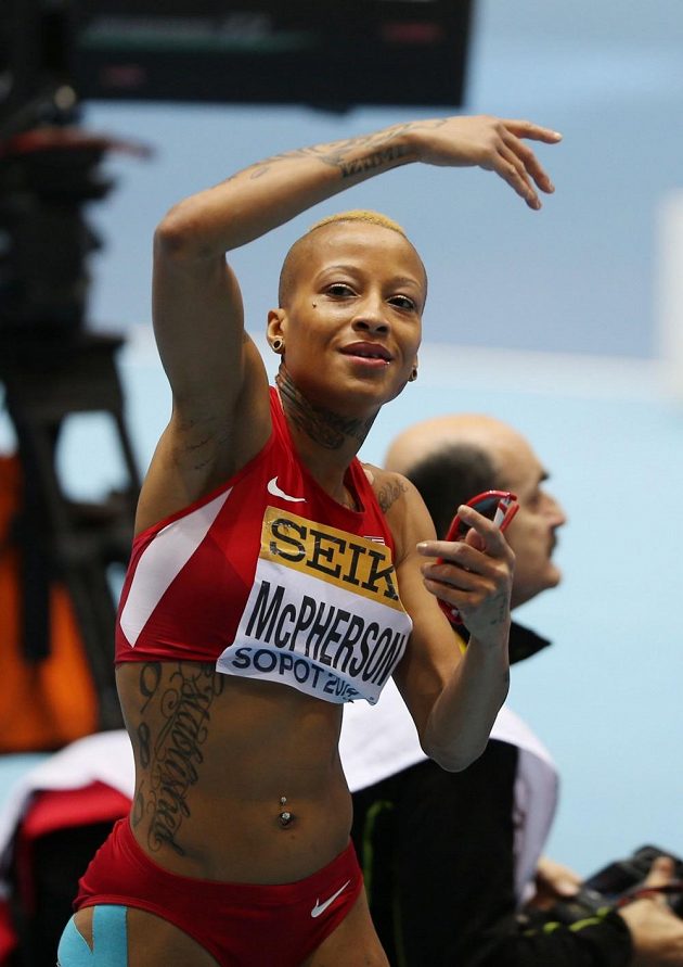 Inika McPhersonová, americká výškařka.