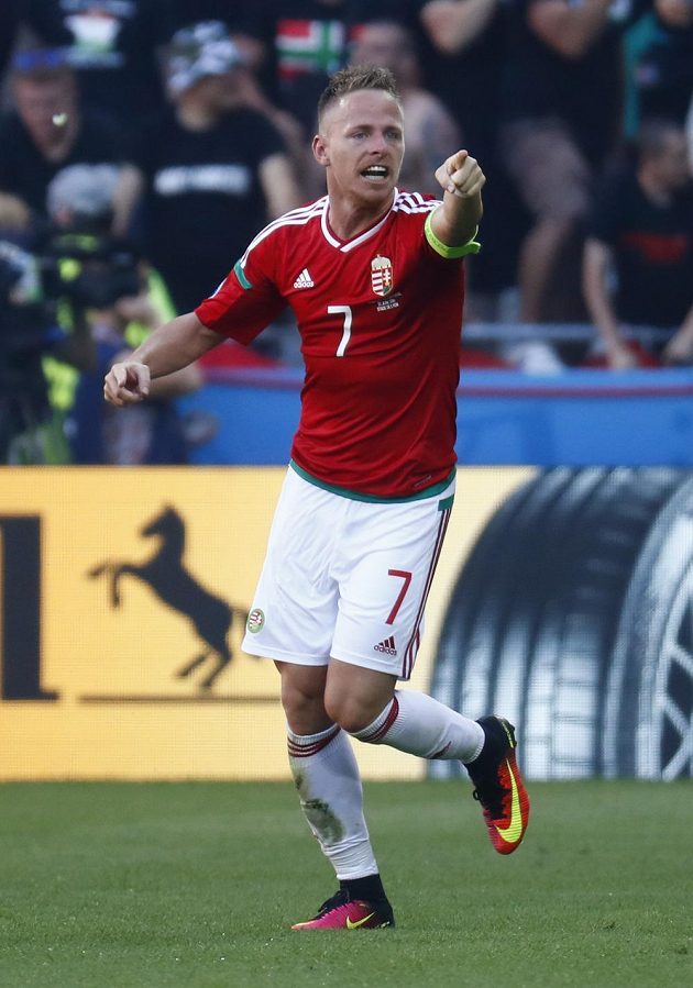 Kapitán maďarských fotbalistů Balázs Dzsudzsák vstřelil proti Portugalsku dva góly.
