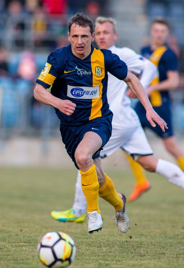 Opavský veterán Zdeněk Pospěch v utkání proti Ústí nad Labem.