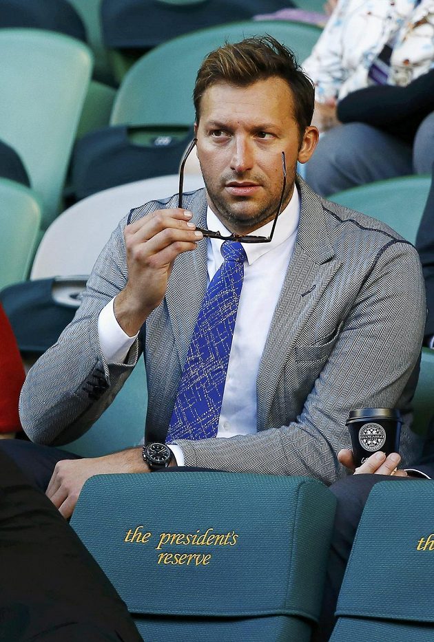 Zápas Djokoviče s Wawrinkou si na Australian Open nenechal ujít ani legendární plavec Ian Thorpe.