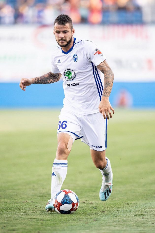 Daniel Pudil z Mladé Boleslavi během utkání 2. předkola Evropské ligy proti Ordabasy Šymkent.