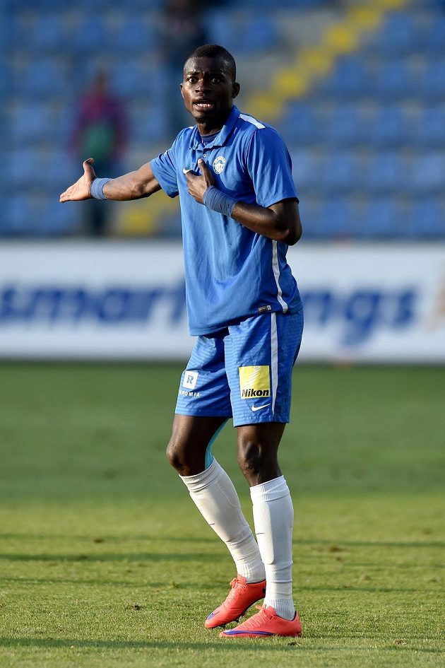 Libercký záložník Isaac Sackey během utkání 3. předkola Evropské ligy proti Hapoel Kirjat Šmona.
