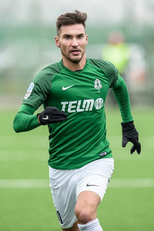 Jablonecký záložník Michal Trávník během utkání zimní Tipsport ligy s Jihlavou.