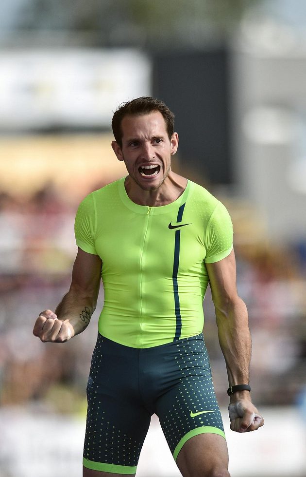 Renaud Lavillenie během 53. ročníku atletického mítinku Zlatá tretra v Ostravě.