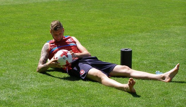 Brankář české fotbalové reprezentace do 21 let Lukáš Zima na mistrovství Evropy v Polsku.