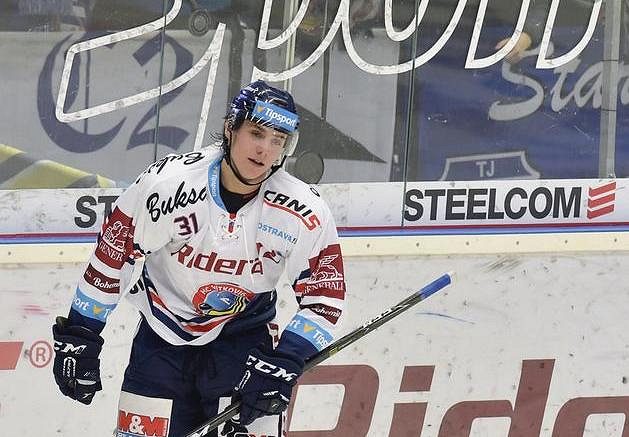 Autor prvního gólu Vítkovic Tomáš Guman v utkání předkola play off proti Spartě.
