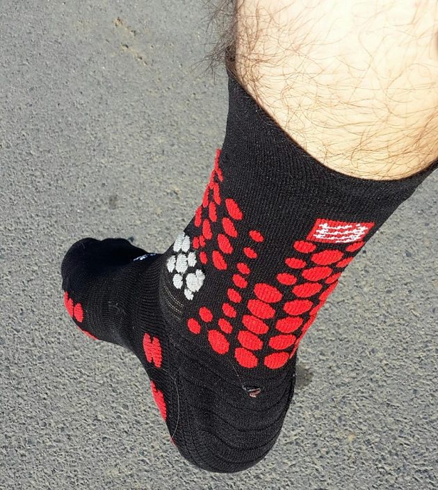 Trailové ponožky CompresSport Pro Racing Socks Trail V3.0 - achilovka i kotníky pod nejvyšší ochranou.