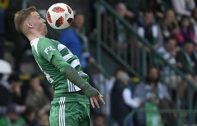 Utkání 25. kola první fotbalové ligy: Bohemians Praha 1905 - SFC Opava, 17. března 2019 v Praze. David Puskáč z Bohemians.