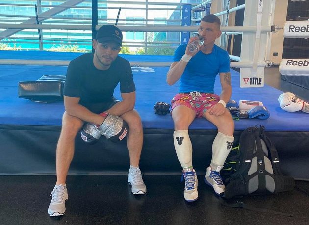 Jan Maršálek (vlevo) a David Dvořák při tréninku.