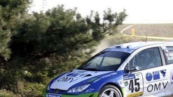 Štěpán Vojtěch na trati Waldviertel rallye