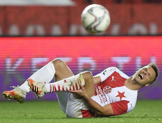 Slavia sice Slovácko podle očekávání porazila, zápas ale favorita bolel, jak je vidno z výrazu ve tváři Stanislava Tecla.