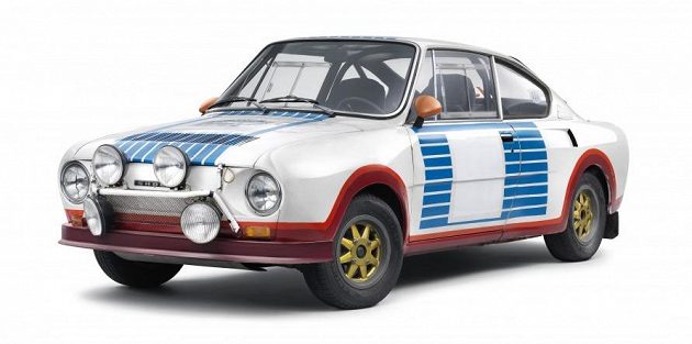 Škoda 130 RS, s nímž před čtyřmi desetiletími triumfovali Václav Blahna a navigátor Lubislav Hlávka na Rallye Monte Carlo ve třídě do 1 300 ccm.
