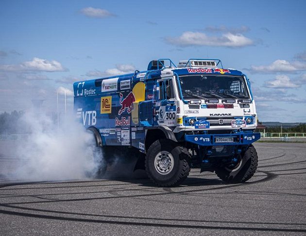 Driftování s kamazem si Martin Šonka užil.