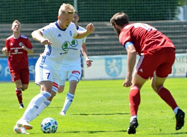 Václav Drchal v dresu Mladé Boleslavi.